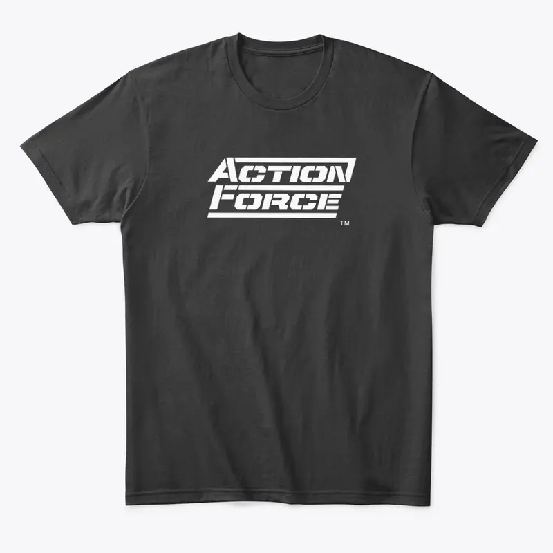 Action Force White Logo